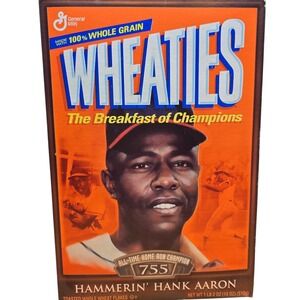 2002 Hammerin' Hank Aaron Wheaties Cereal Box Atlanta Braves Unopened‎